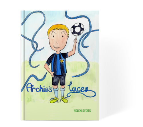 Mock up of Archie's Laces book